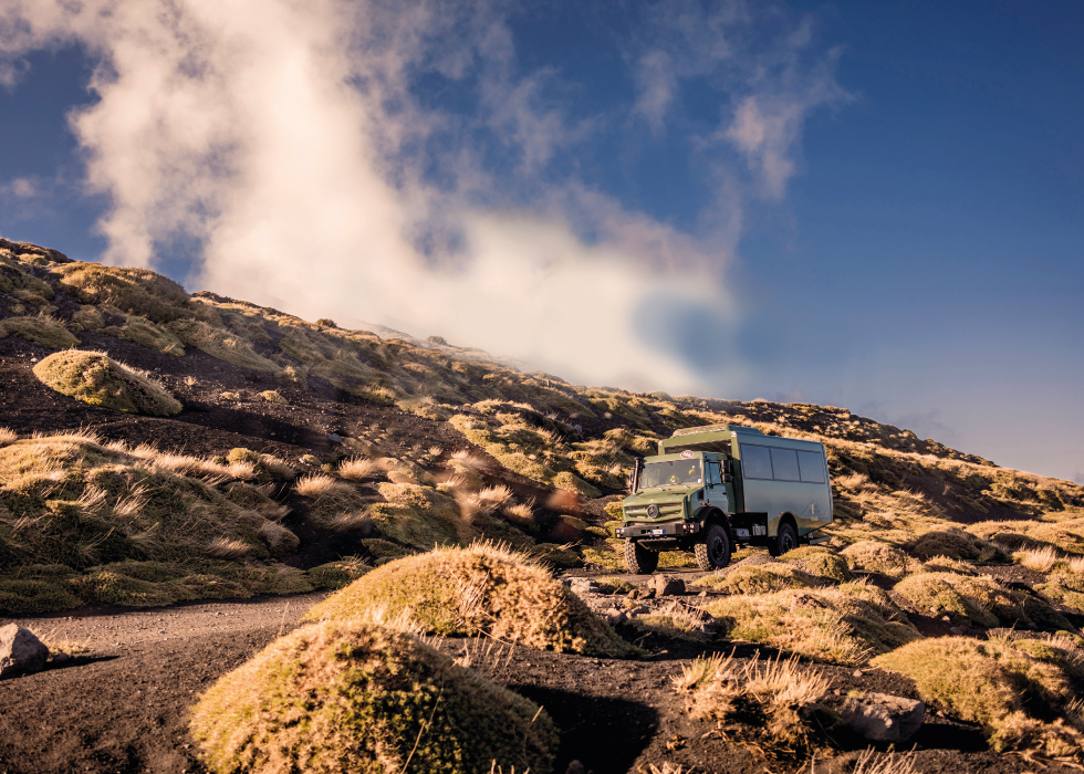 unimog on etna